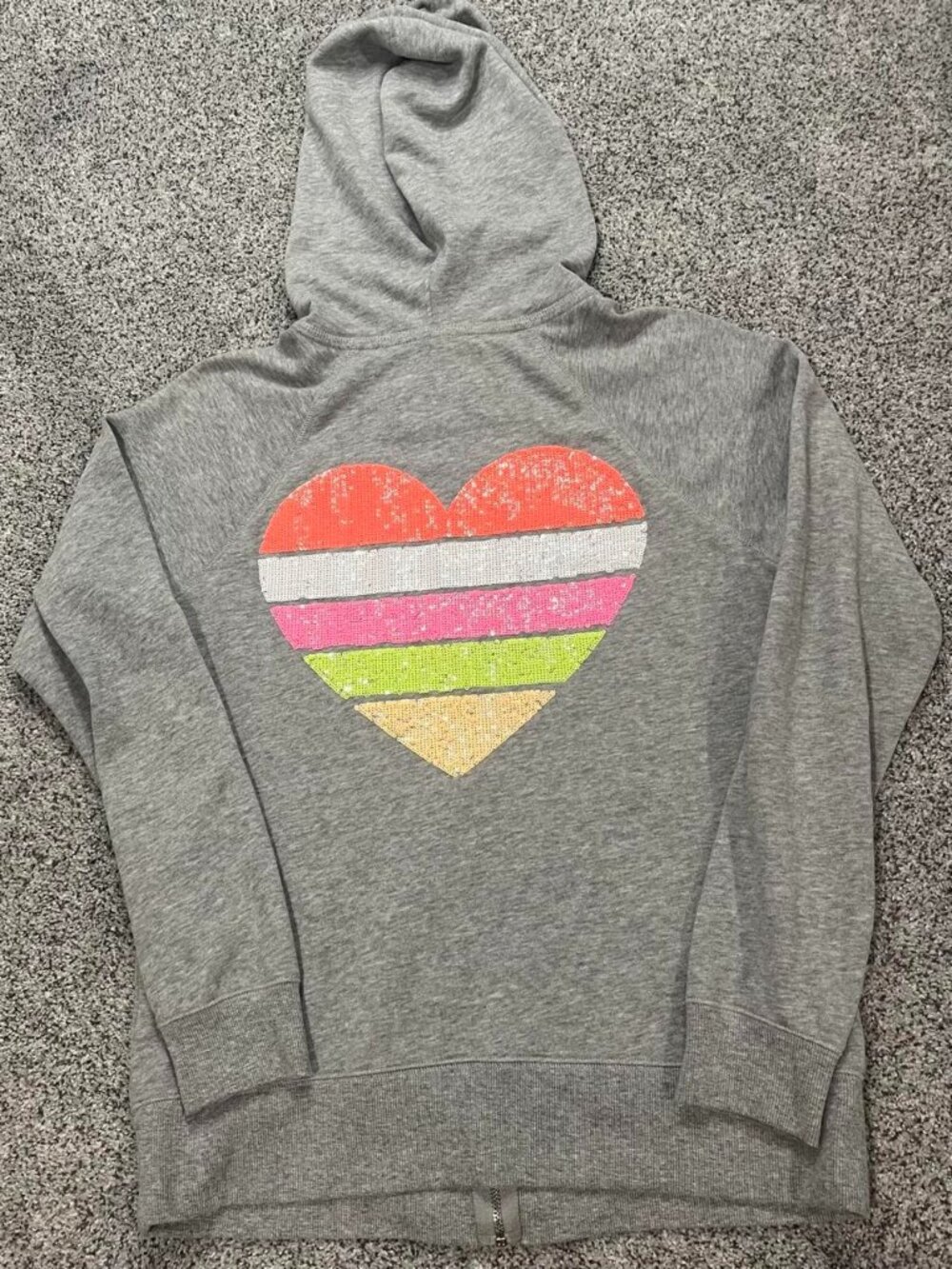 Victoria’s Secret grey zip-up hoodie